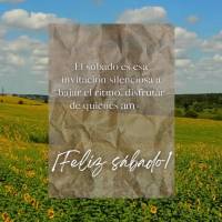 El sábado es esa invitación silenciosa a bajar el ritmo, disfrutar de quienes amas y recargar el alma con cosas buenas.
¡Feliz sábado!