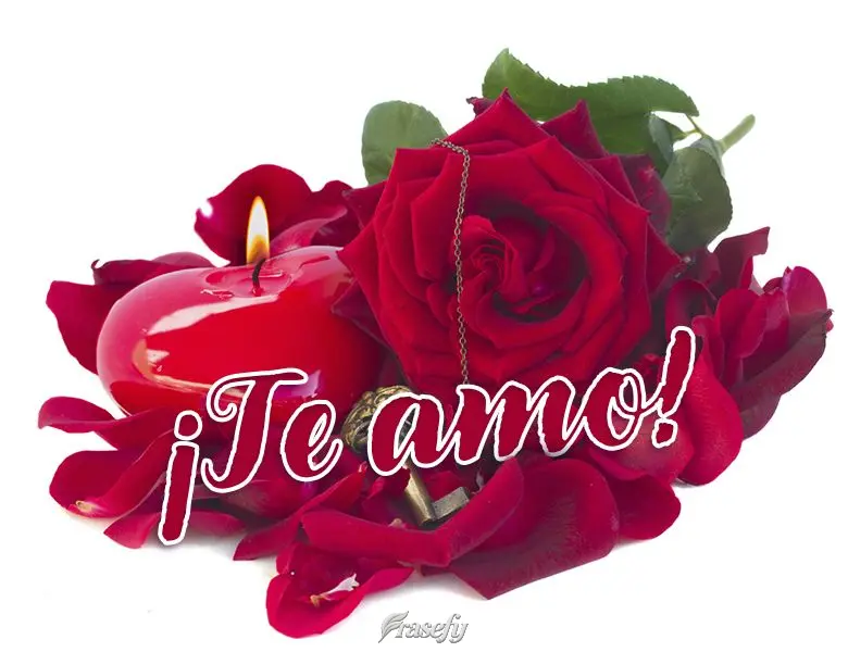 Amo você!

