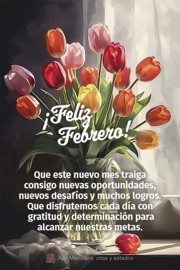 Que este nuevo mes traiga consigo nuevas oportunidades, nuevos desafíos y muchos logros. Que disfrutemos cada día con gratitud y determinación para al...
