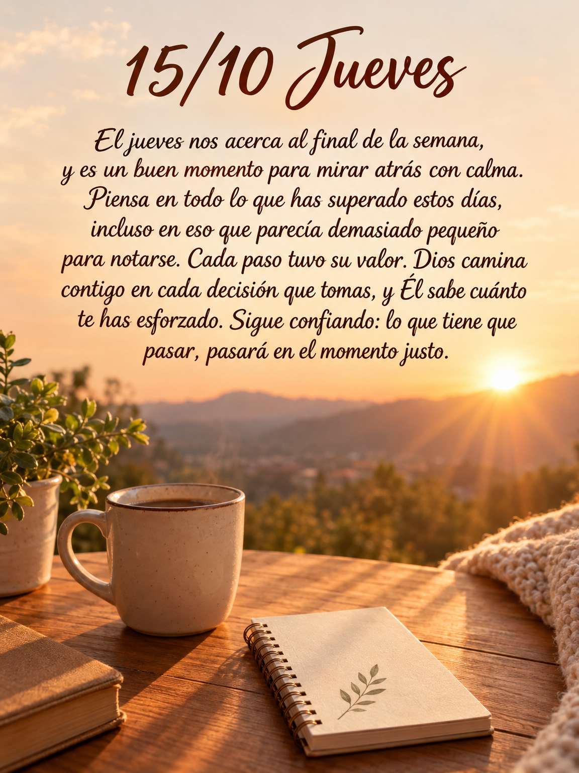 El jueves nos acerca al final de la semana, y es un buen momento para mirar atrás con calma. Piensa en todo lo que has superado estos días, incluso en ...