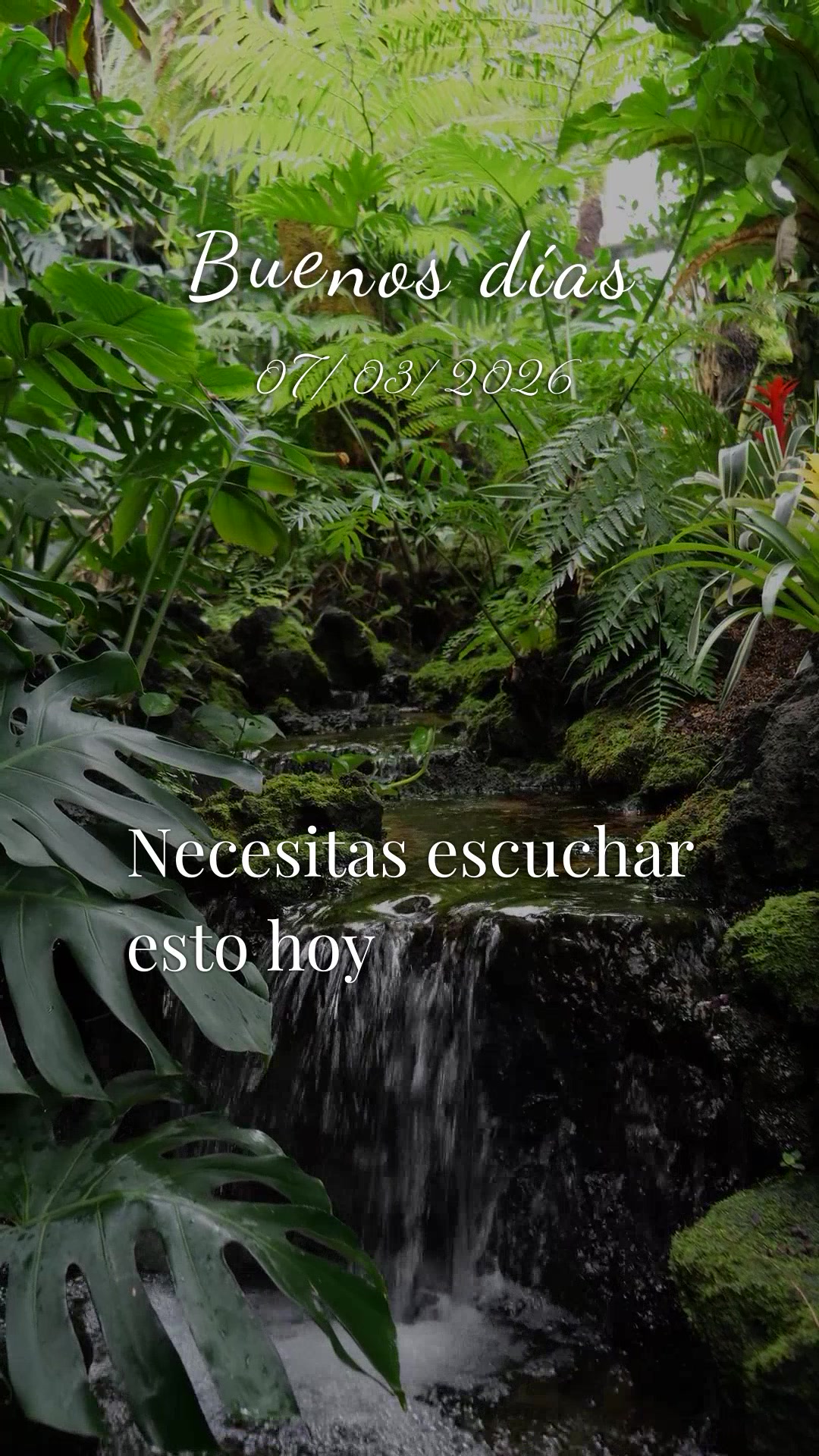 Necesitas escuchar esto hoy... Hoy es sábado, 7 de marzo de 2026, y mi corazón se llena de gratitud al despertar. Señor, gracias por este nuevo día q...