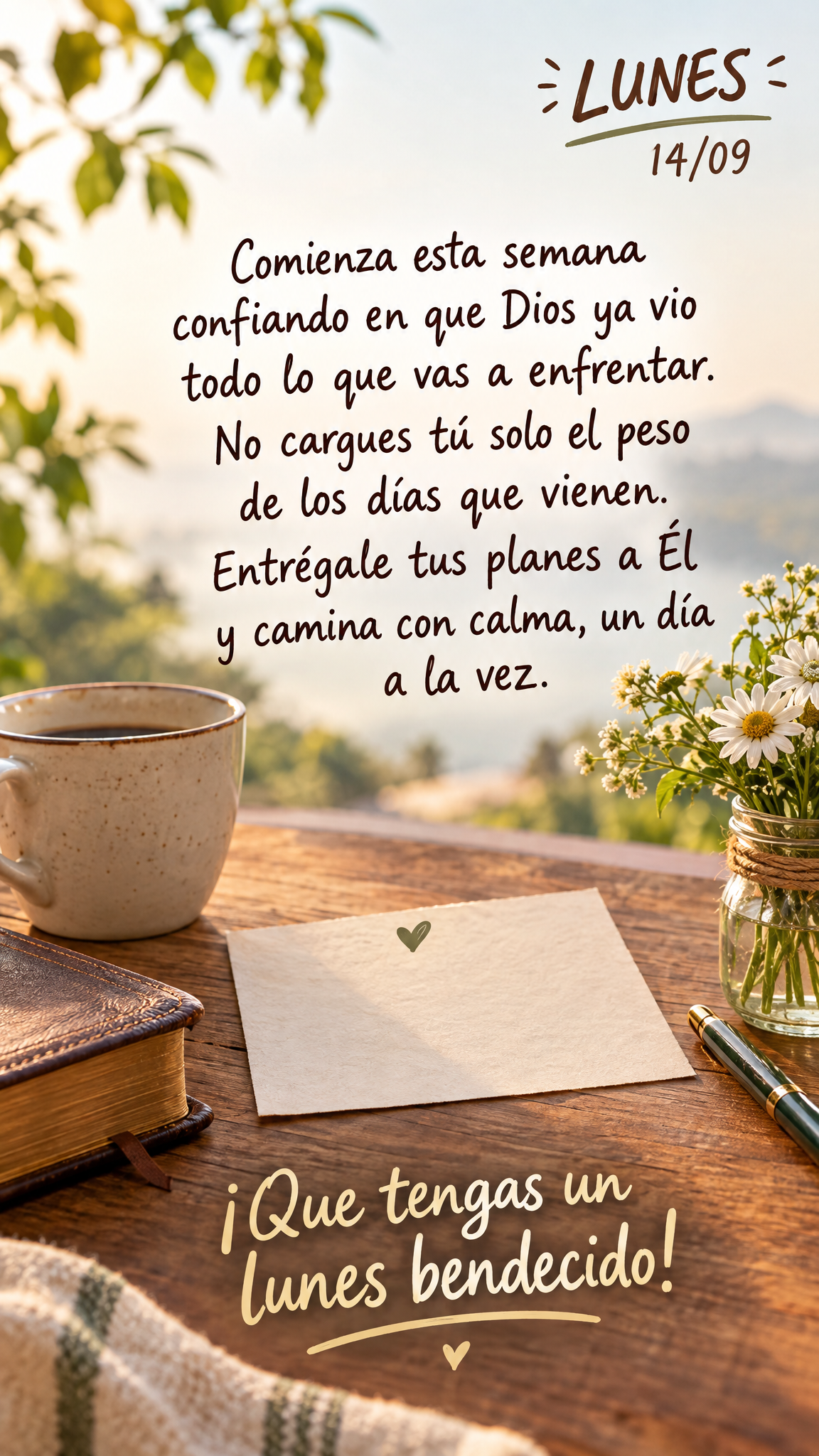 ¡Que tengas un lunes bendecido!