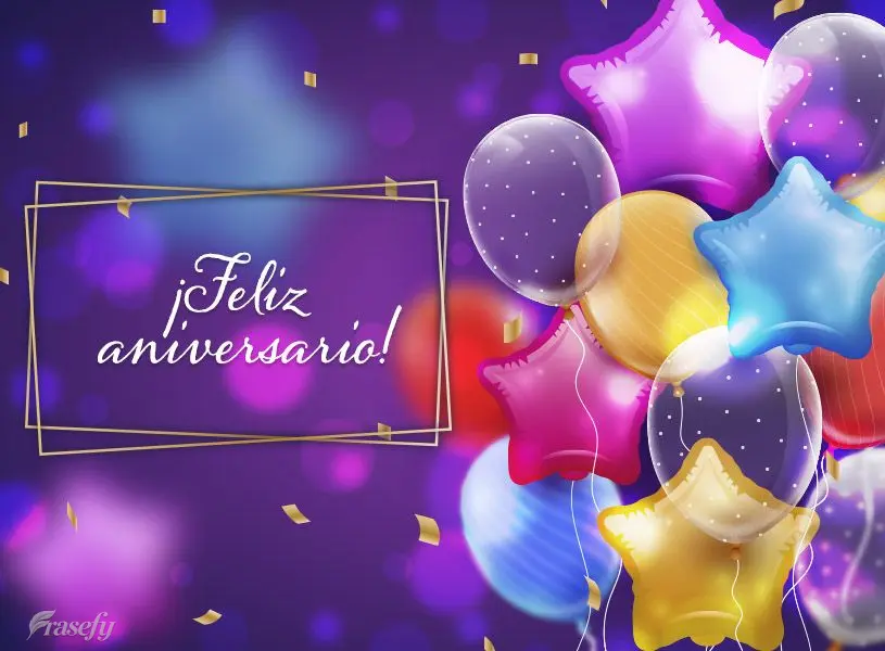 ¡Feliz aniversario!