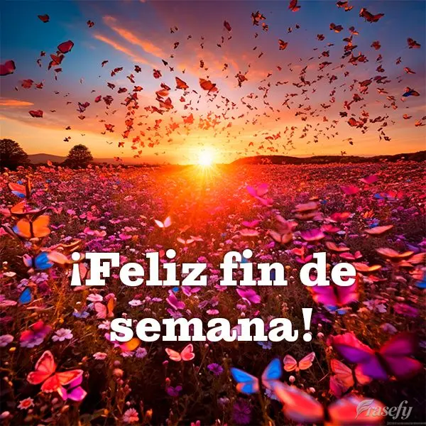 ¡Feliz fin de semana!