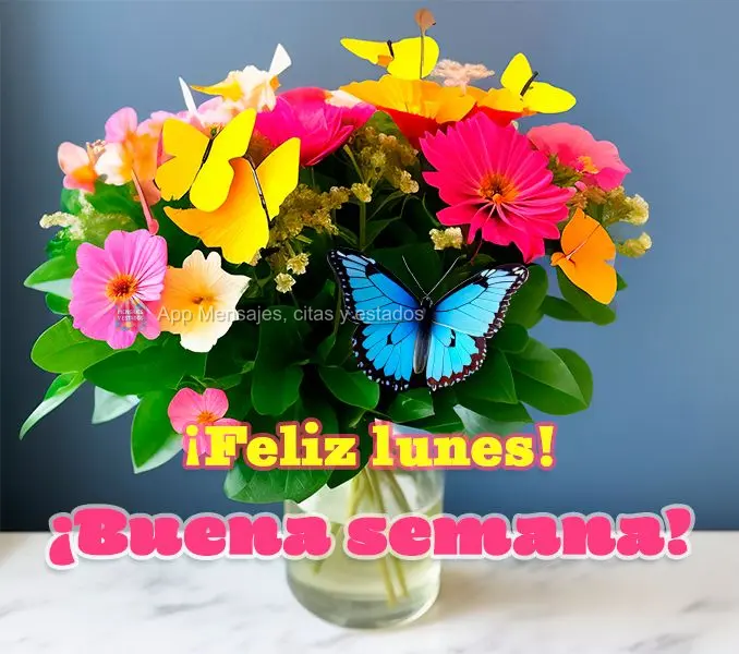 ¡Feliz lunes! ¡Buena semana!