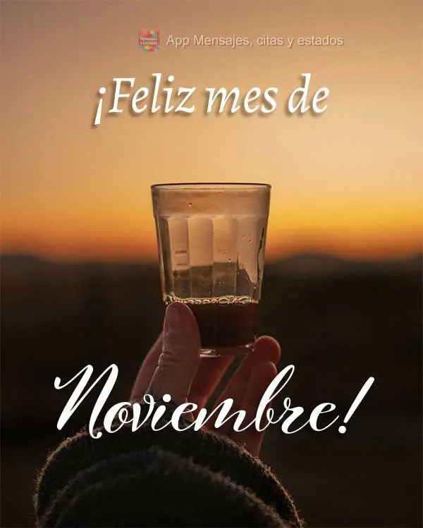 ¡Feliz mes de noviembre!