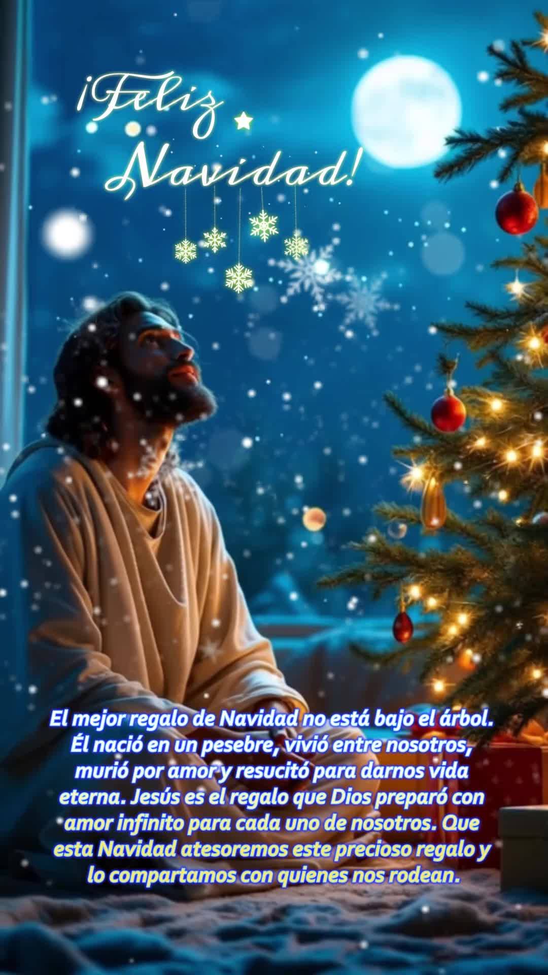 El mejor regalo de Navidad no está bajo el árbol. Él nació en un pesebre, vivió entre nosotros, murió por amor y resucitó para darnos vida eterna....