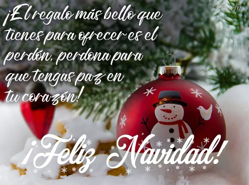 ¡El regalo más bello que tienes para ofrecer es el perdón, perdona para que tengas paz en tu corazón! ¡Feliz navidad!