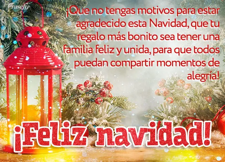 ¡Que no tengas motivos para estar agradecido esta Navidad, que tu regalo más bonito sea tener una familia feliz y unida, para que todos puedan comparti...