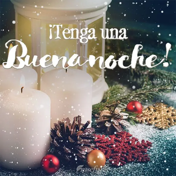 ¡Tenga una buena noche!