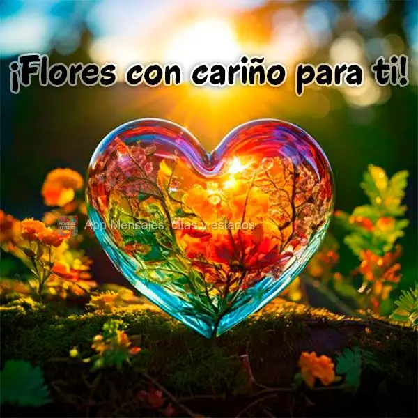 ¡Flores con cariño para ti!