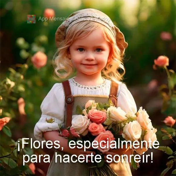 ¡Flores, especialmente para hacerte sonreír!
