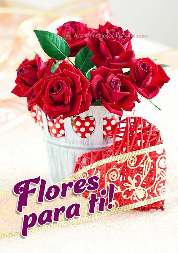 ¡Flores para ti!