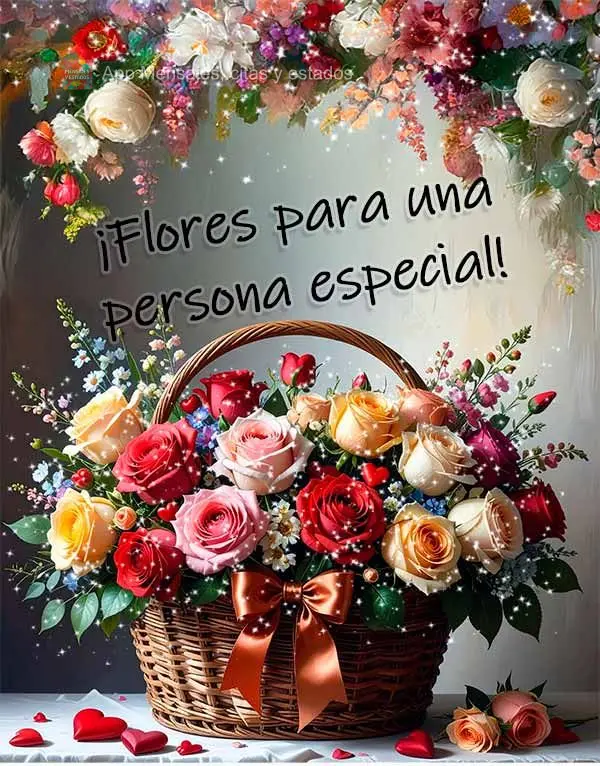 ¡Flores para una persona especial!