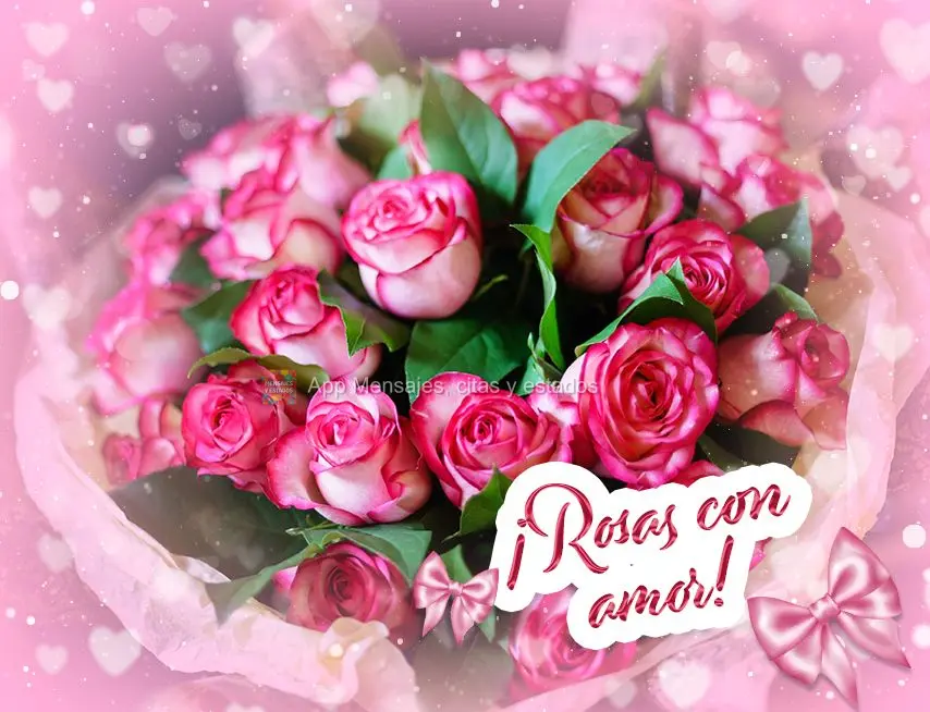 ¡Rosas con amor!