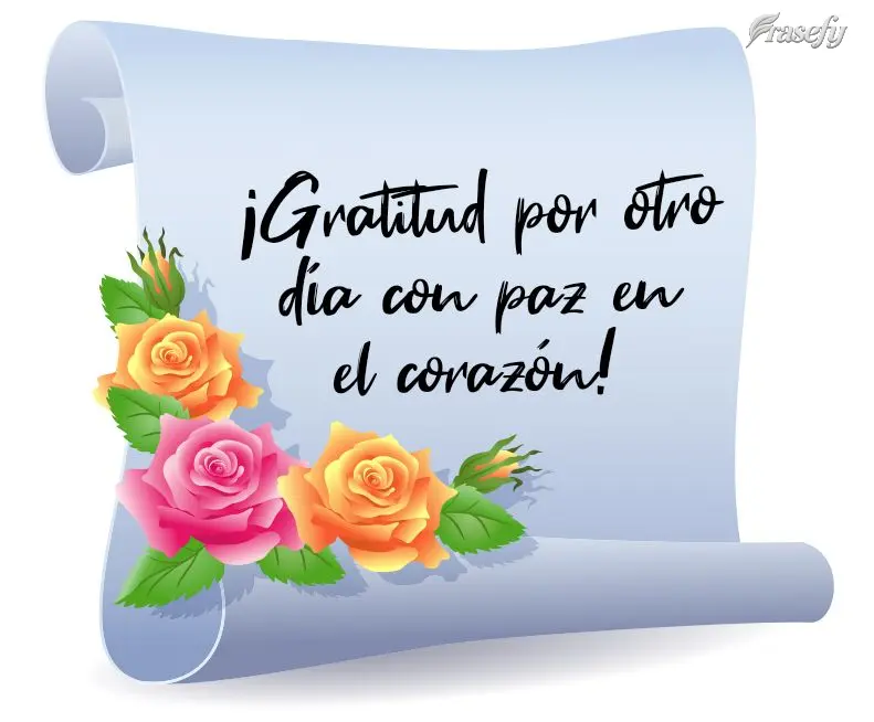 Gratidão por mais um dia com paz no coração!