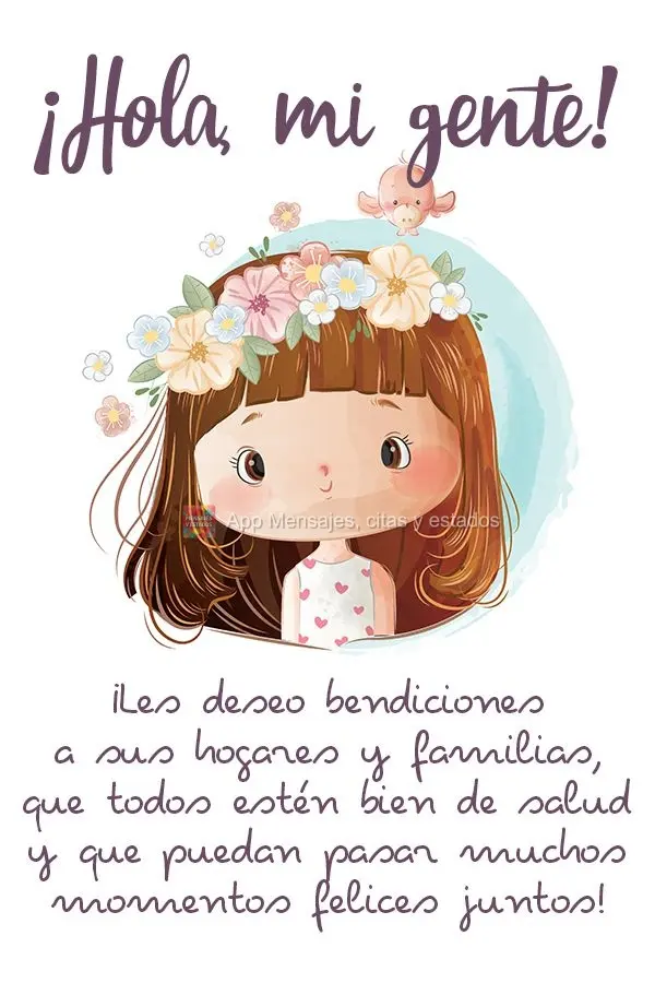 ¡Hola, mi gente! ¡Les deseo bendiciones a sus hogares y familias, que todos estén bien de salud y que puedan pasar muchos momentos felices juntos!