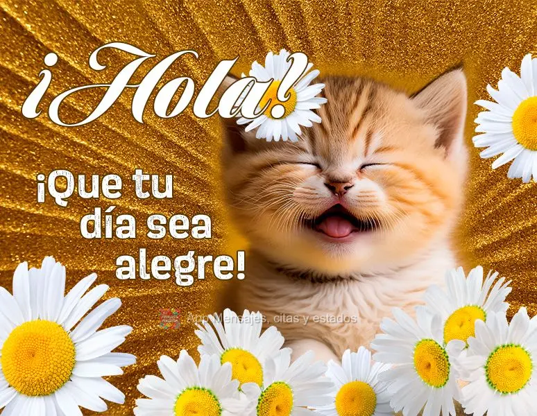 ¡Hola! ¡Que tu día sea alegre!