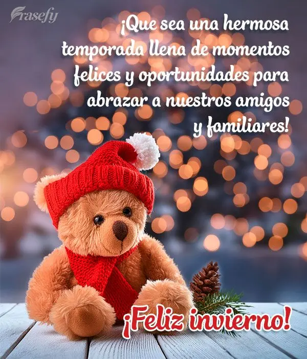 Que seja uma estação bonita cheia de momentos felizes e oportunidade de abraçar nossos amigos e família! Feliz inverno!