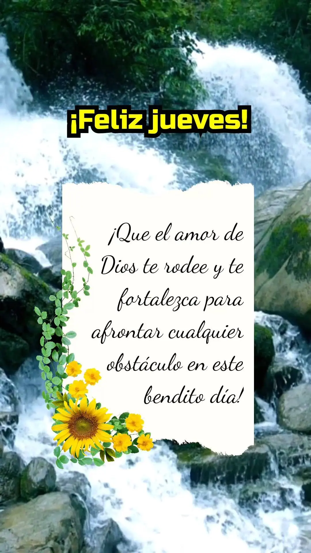 ¡Que el amor de Dios te rodee y te fortalezca para afrontar cualquier obstáculo en este bendito día! ¡Feliz jueves!