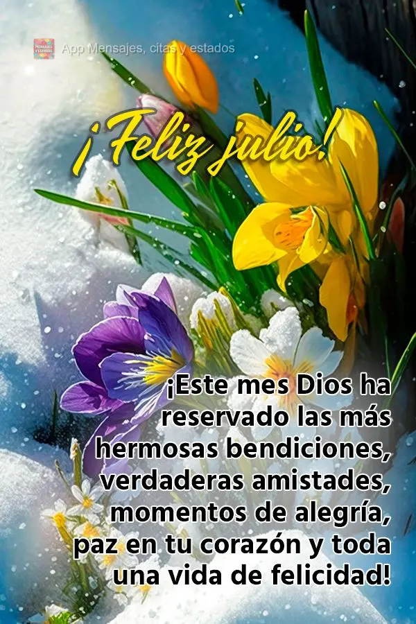 ¡Este mes Dios ha reservado las más hermosas bendiciones, verdaderas amistades, momentos de alegría, paz en tu corazón y toda una vida de felicidad! ...