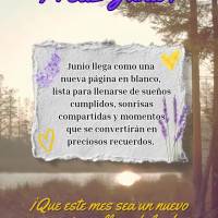 Junio ​​llega como una nueva página en blanco, lista para llenarse de sueños cumplidos, sonrisas compartidas y momentos que se convertirán en prec...
