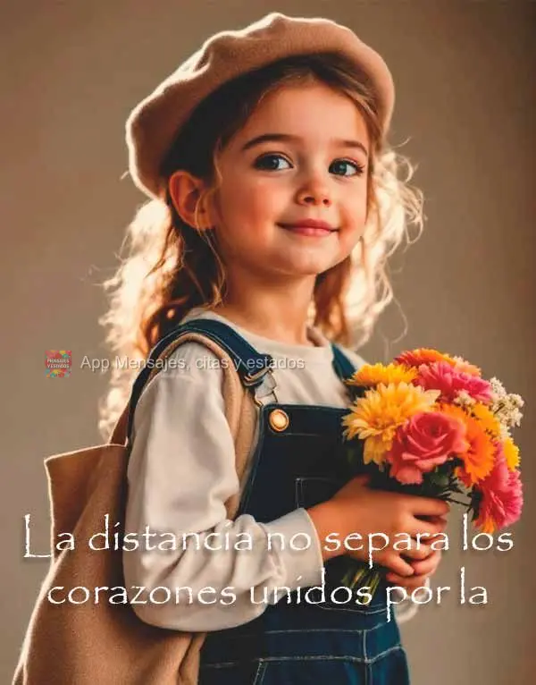 La distancia no separa los corazones unidos por la amistad.