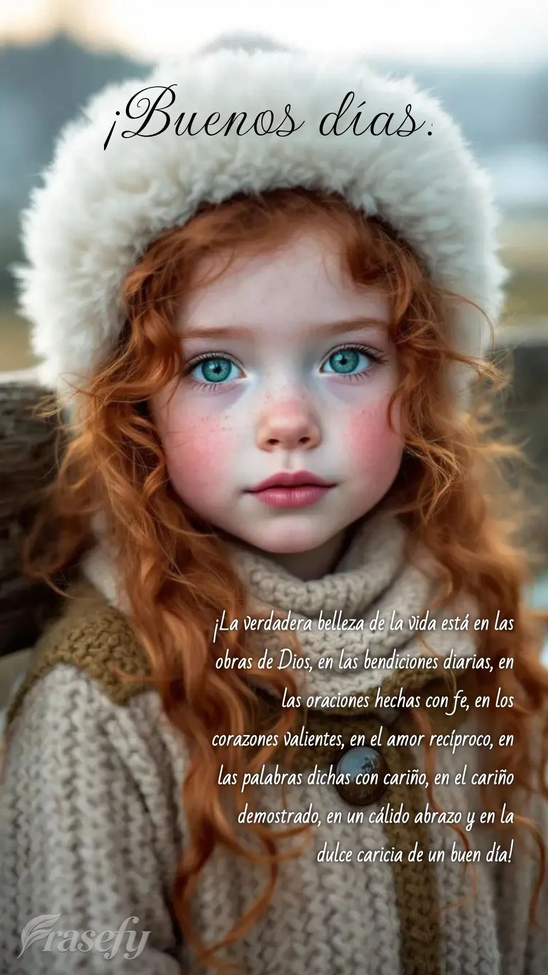 ¡La verdadera belleza de la vida está en las obras de Dios, en las bendiciones diarias, en las oraciones hechas con fe, en los corazones valientes, en ...