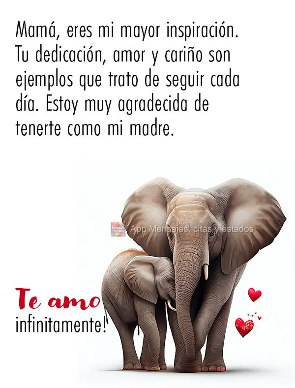 Mamá, eres mi mayor inspiración. Tu dedicación, amor y cariño son ejemplos que trato de seguir cada día. Estoy muy agradecida de tenerte como mi mad...