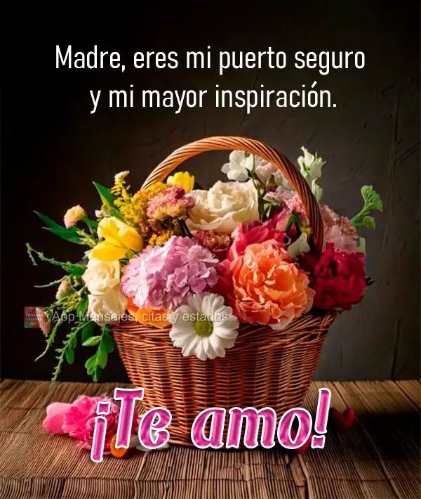 Madre, eres mi puerto seguro y mi mayor inspiración. ¡Te amo!