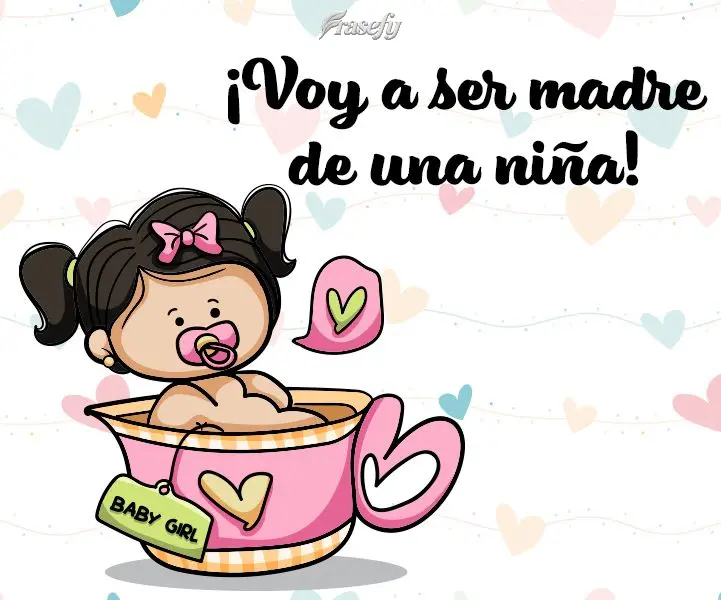 ¡Voy a ser madre de una niña!