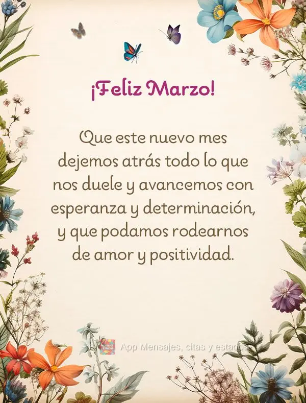 Que este nuevo mes dejemos atrás todo lo que nos duele y avancemos con esperanza y determinación, y que podamos rodearnos de amor y positividad. ¡Feli...