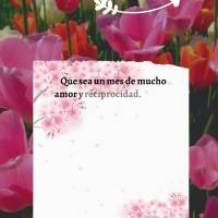 Que sea un mes de mucho amor y reciprocidad. Que podamos compartir con las personas que amamos muchos momentos de alegría y felicidad, que la paz reine ...