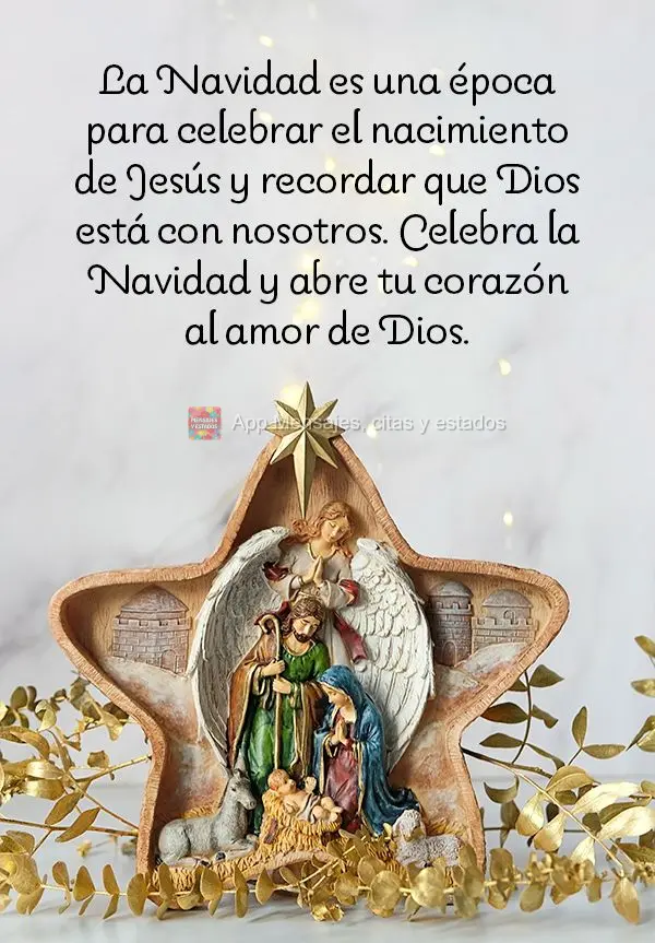 La Navidad es una época para celebrar el nacimiento de Jesús y recordar que Dios está con nosotros. Celebra la Navidad y abre tu corazón al amor de D...