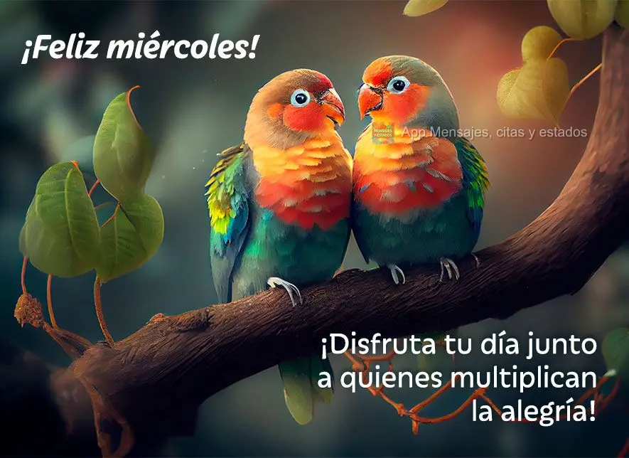 ¡Disfruta tu día junto a quienes multiplican la alegría! ¡Feliz miércoles!