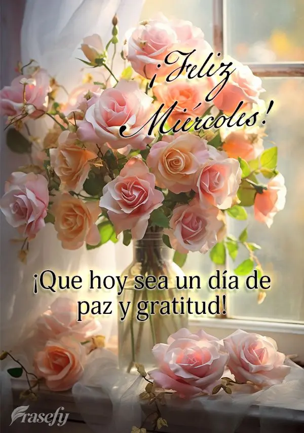 ¡Que hoy sea un día de paz y gratitud! ¡Feliz miércoles!