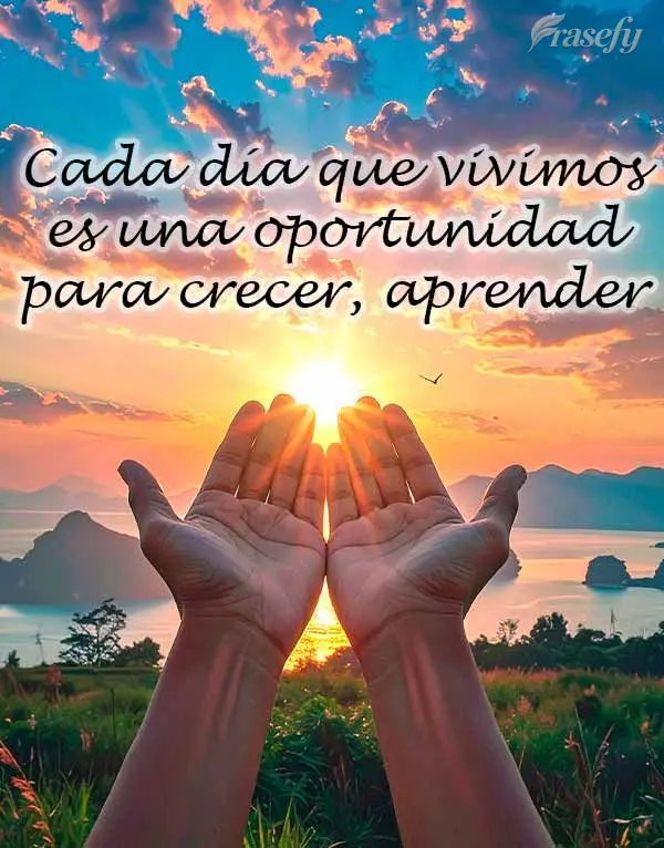 Cada día que vivimos es una oportunidad para crecer, aprender y marcar la diferencia.