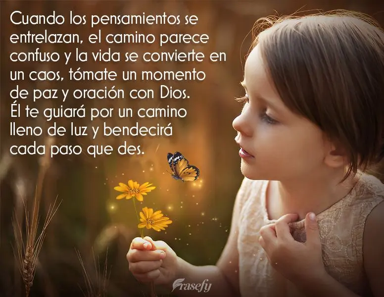 Cuando los pensamientos se entrelazan, el camino parece confuso y la vida se convierte en un caos, tómate un momento de paz y oración con Dios. Él te ...