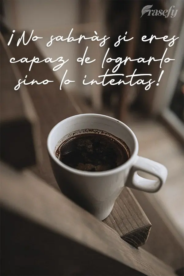 ¡No sabrás si eres capaz de lograrlo sino lo intentas!