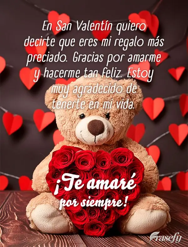 No dia dos namorados, eu quero te dizer que você é o meu presente mais precioso. Obrigada por me amar e me fazer tão feliz. Eu sou muito grata por ter...