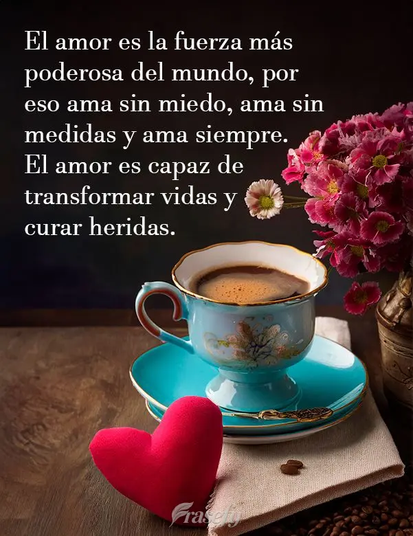 O amor é a força mais poderosa do mundo, por isso, ame sem medo, ame sem medidas e ame sempre. Ele é capaz de transformar vidas e curar feridas.