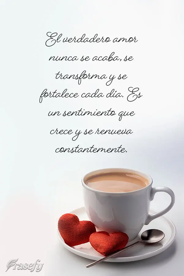 O verdadeiro amor nunca acaba, ele apenas se transforma e se fortalece a cada dia. É um sentimento que cresce e se renova constantemente.