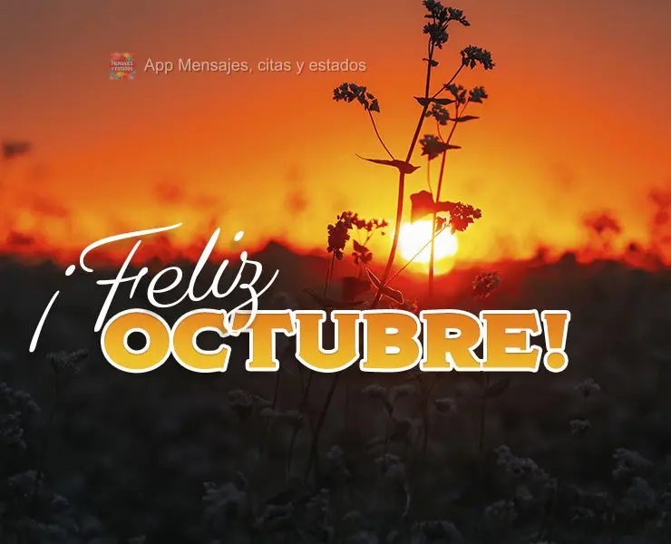 ¡Feliz Octubre!
