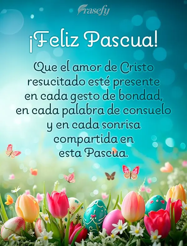 Que el amor de Cristo resucitado esté presente en cada gesto de bondad, en cada palabra de consuelo y en cada sonrisa compartida en esta Pascua. ¡Feliz...