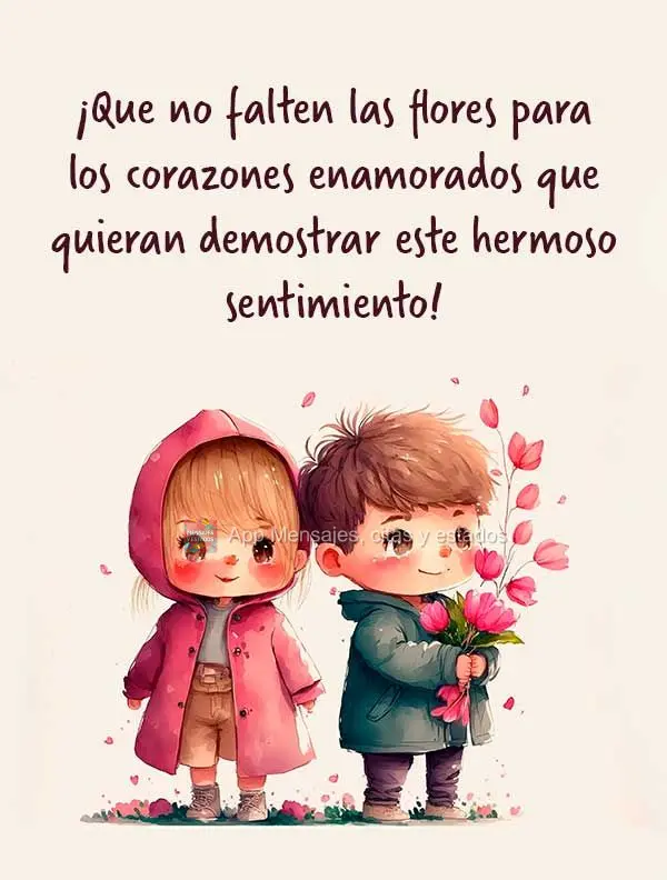 ¡Que no falten las flores para los corazones enamorados que quieran demostrar este hermoso sentimiento!