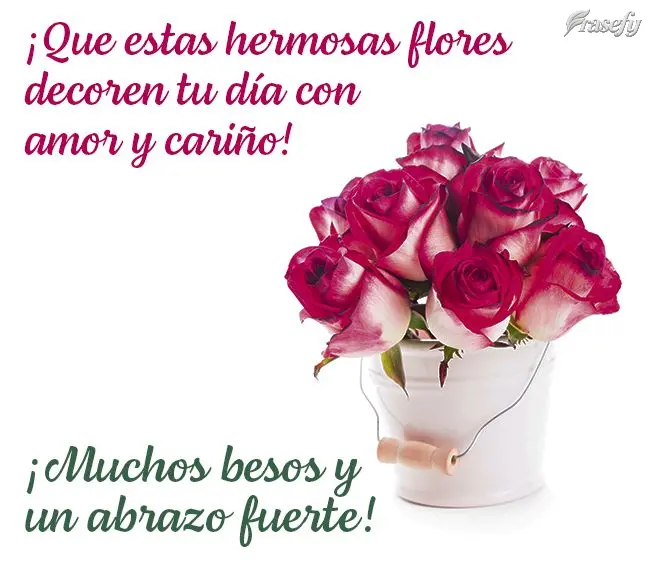 Que essas lindas flores possam decorar o seu dia com muito amor e carinho!  Muitos beijos e um abraço apertado!