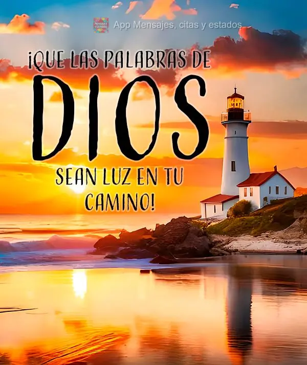 ¡Que las palabras de Dios sean luz en tu camino!