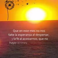 ¡Que noviembre nos traiga nuevos días, días de alegría, fe y esperanza! Que en este mes no nos falte la esperanza al despertar, y la fe al acostarnos...