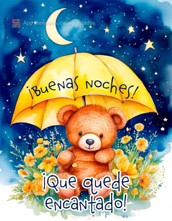 ¡Que quede encantado! ¡Buenas noches!