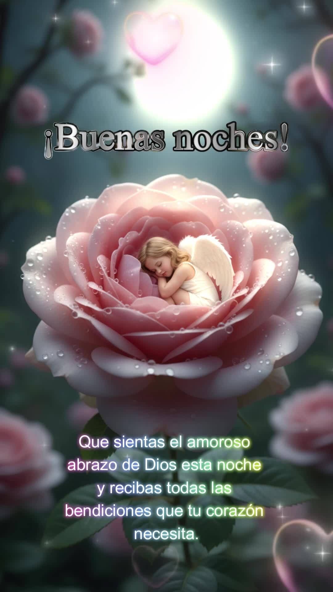 Que sientas el amoroso abrazo de Dios esta noche y recibas todas las bendiciones que tu corazón necesita. ¡Buenas noches! ¡Buenas noches!